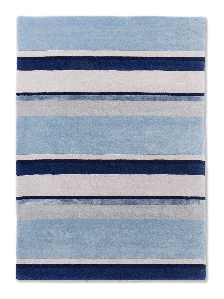 Laura Ashley Blue Eaton Wool Rug - Image 2 of 4