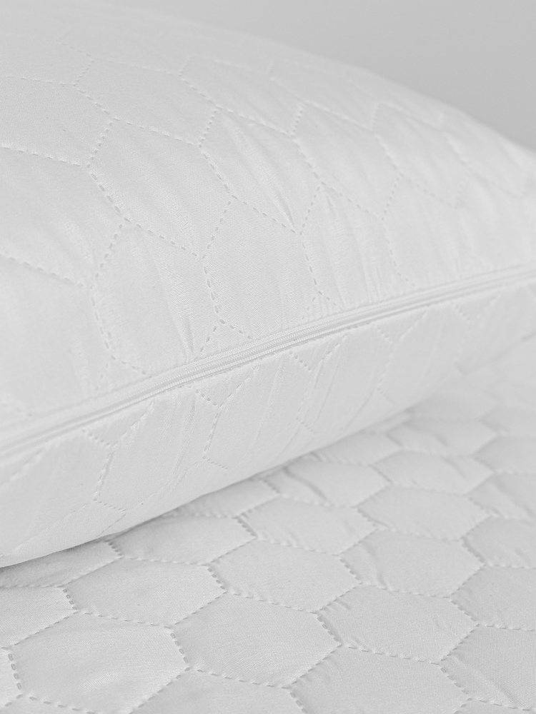 Slumberdown Teflon White Pillows 2 Pack - Image 1 of 4