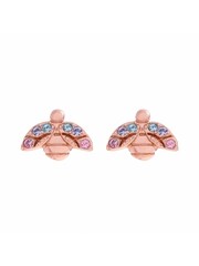Olivia Burton Ladies Pink Jewellery Rainbow Bee Studs Earrings - Image 1 of 4