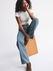 Abercrombie & Fitch Blue 90s Relaxed Tinted Curvy Denim Jeans - Image 4 of 7