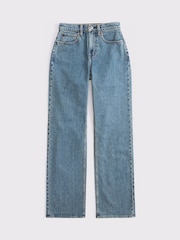 Abercrombie & Fitch Blue 90s Relaxed Tinted Curvy Denim Jeans - Image 7 of 7