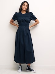 Nobody's Child Black Midi Natalia Dress - Image 1 of 4
