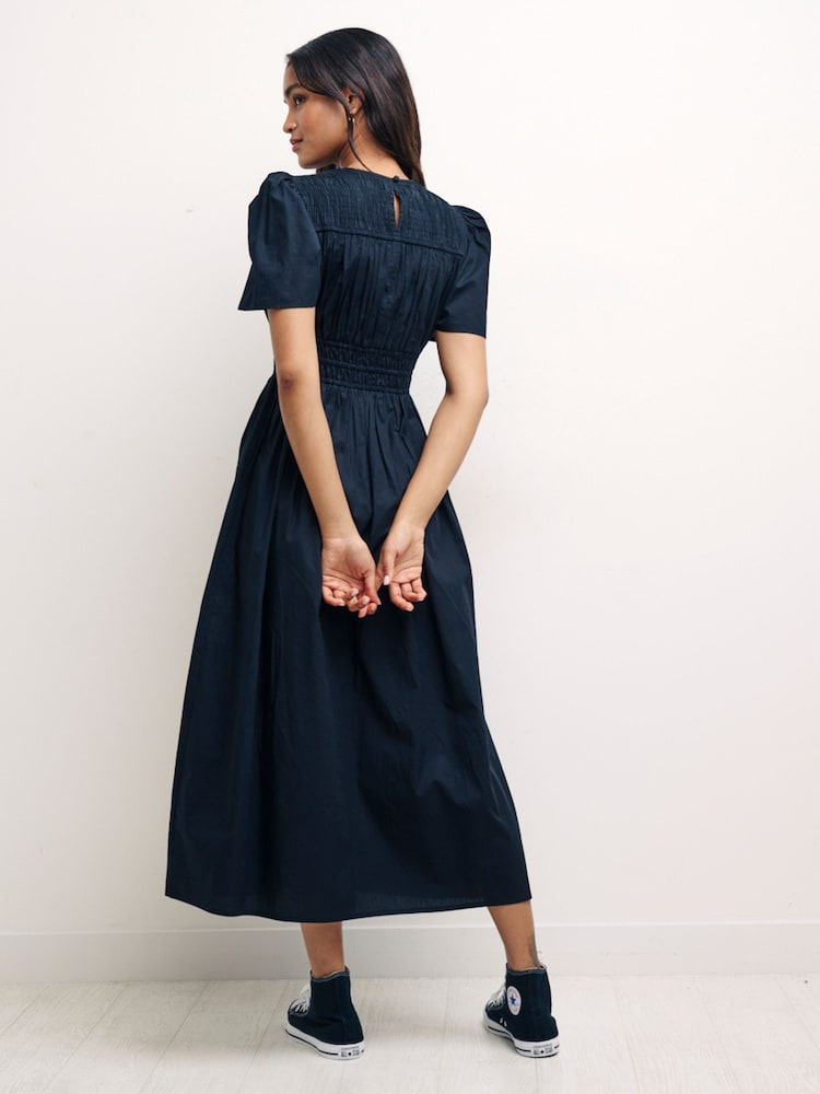 Nobody's Child Black Midi Natalia Dress - Image 2 of 4