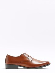 River Island Formal Point Derby Brown Shoes - Image 1 of 4