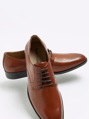 River Island Formal Point Derby Brown Shoes - Image 4 of 4