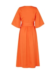 mbyM Orange Wrap Maxi Dress - Image 5 of 5