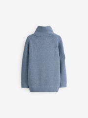 Blau - Allzweck-Pullover mit Reißverschluss (3 – 16 Jahre) - Bild 2 von 3