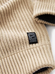 Hellbraun - Allzweck-Pullover mit Reißverschluss (3 – 16 Jahre) - Bild 4 von 4