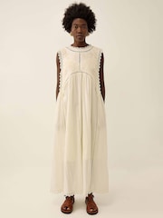 East Winnie Butter Broderie белді юбкалы миди көйлек - 3суретінің 1 суреті
