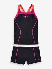 Speedo Black/Pink Panel Tankini - Image 7 of 7