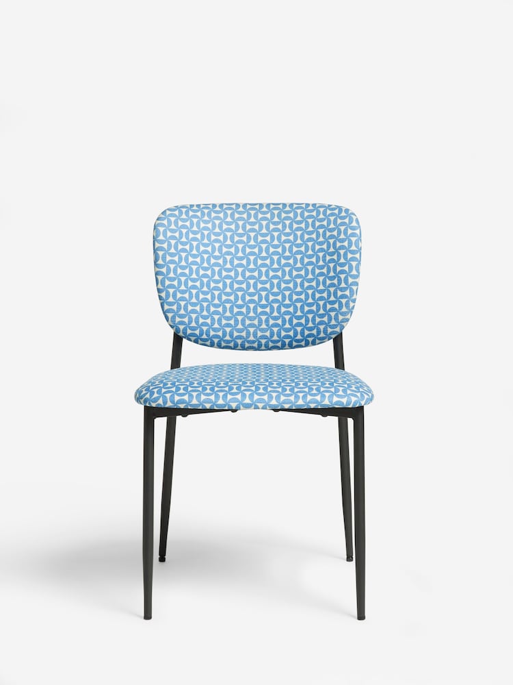 Scion Set of 2 Blue Niksen Dining Chairs - Image 2 of 6