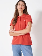 Crew Clothing Company Blue Cotton Polo Shirt - Image 1 of 5