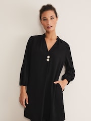Phase Eight Black Charlotte Tunic Dress - Image 1 of 1