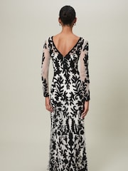 Phase Eight Black Tapework Ria Dress - Image 2 of 6