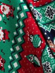 Multi Elf Fairisle Pattern Knitted Boys Christmas Cotton Jumper (3mths-16yrs) - Image 7 of 7