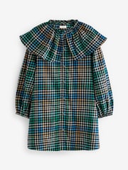 Blau/Grün - Cape Collar Check Dress (3-16yrs) - Bild 3 von 4