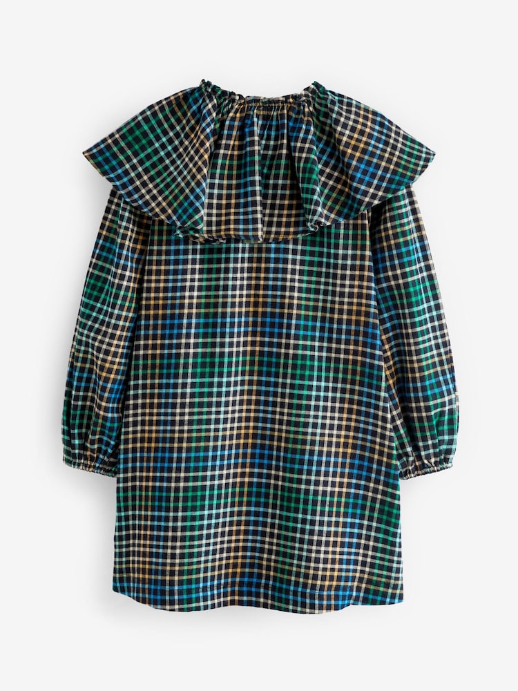 Blau/Grün - Cape Collar Check Dress (3-16yrs) - Bild 4 von 4