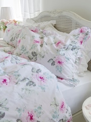 Shabby Chic by Rachel Ashwell® Royal Bouquet Pink Ruffle 200 Thread Count Duvet Cover and Pillowcase Set - Image 2 of 4