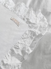 Shabby Chic by Rachel Ashwell® White Broderie Anglaise Ruffle Duvet Cover and Pillowcase Set - Image 3 of 4