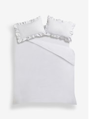 Shabby Chic by Rachel Ashwell® White Broderie Anglaise Ruffle Duvet Cover and Pillowcase Set - Image 4 of 4