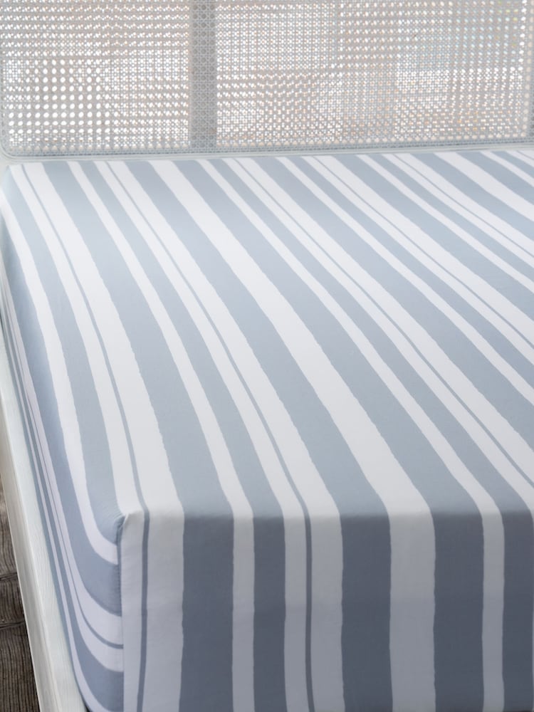 Shabby Chic by Rachel Ashwell® Stripe Watercolour Stripe Deep Fitted Sheet and Pillowcase Set - Image 2 of 2