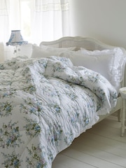 Shabby Chic by Rachel Ashwell® Aqua Rose Blossom Lofty Bedspread - Image 1 of 3