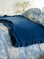 Shabby Chic by Rachel Ashwell® Navy Blue Maisie Velvet Throw - Image 1 of 2