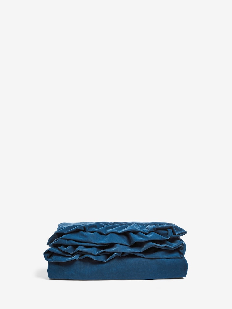 Shabby Chic by Rachel Ashwell® Navy Blue Maisie Velvet Throw - Image 2 of 2