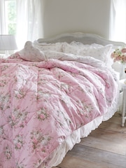Shabby Chic by Rachel Ashwell® Pink Rose Blossom Lofty Bedspread - Image 1 of 3