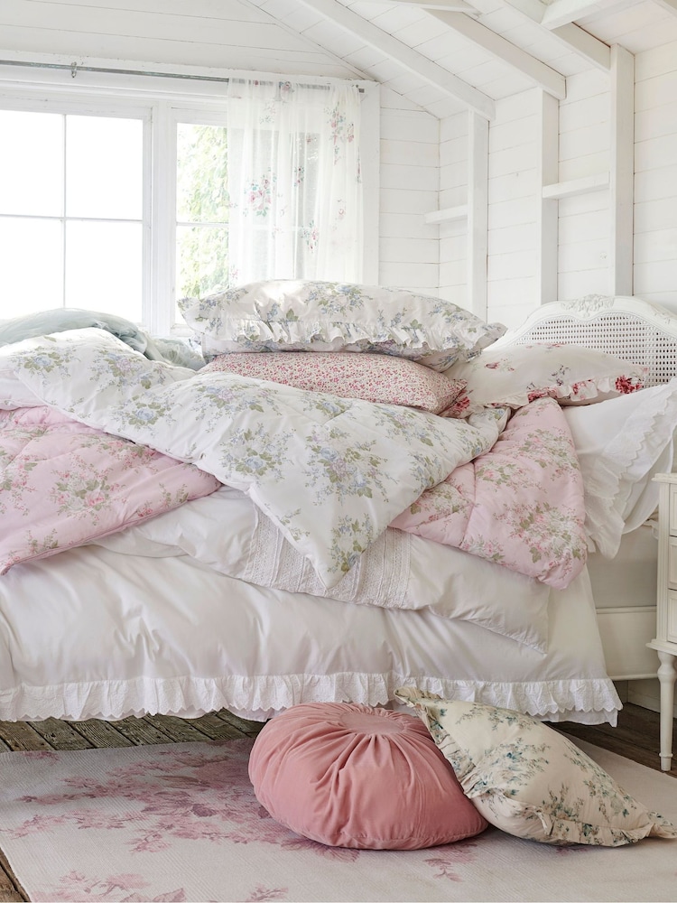 Shabby Chic by Rachel Ashwell® Pink Rose Blossom Lofty Bedspread - Image 2 of 3