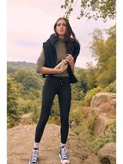 Black Elements Outdoor Fleece Lined Warm Handle Leggings - Image 1 of 8