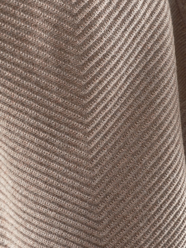 Taupe Brown Knitted Textured Hoodie and Joggers Set (3mths-7yrs) - Image 8 of 8