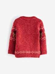 Red Reindeer Knitted Christmas Jumper (3mths-7yrs) - Image 6 of 7