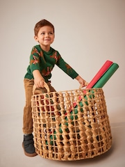 Green Reindeer Knitted Christmas Jumper (3mths-7yrs) - Image 3 of 7