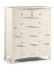 Julian Bowen Stone White Cameo 4 2 Drawer Chest - Image 1 of 3