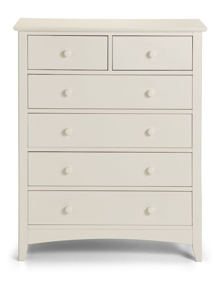Julian Bowen Stone White Cameo 4 2 Drawer Chest - Image 2 of 3