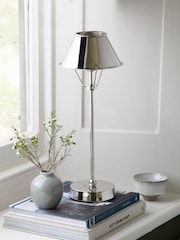 Chrome Hector Rechargeable Large Wireless Table Lamp - Image 2 of 6