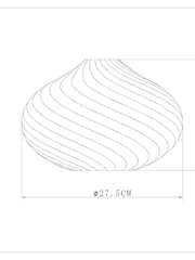 Smoke Grey Freya Light Shade - Image 6 of 6