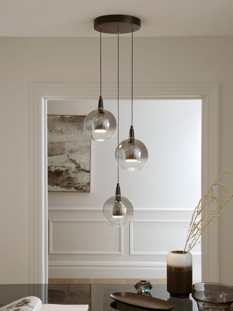 Black Elara 3 Light Cluster Ceiling Light - Image 1 of 6