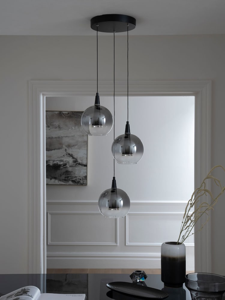 Black Elara 3 Light Cluster Ceiling Light - Image 2 of 6