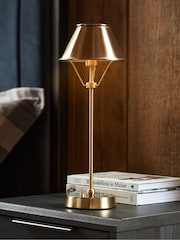 Brass Hector Rechargeable Large Wireless Table Lamp - Image 1 of 6
