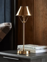 Brass Hector Rechargeable Large Wireless Table Lamp - Image 2 of 6