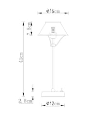 Brass Hector Rechargeable Large Wireless Table Lamp - Image 5 of 6