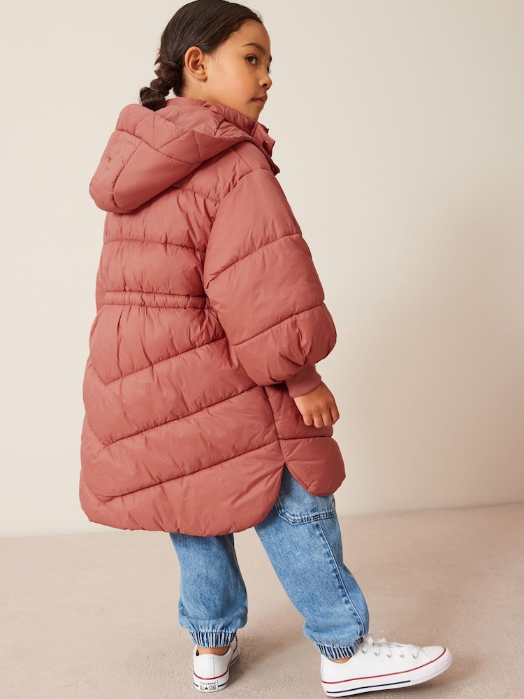 Clay Shower Resistant Poncho Padded Coat (3-16yrs) - Image 4 of 10