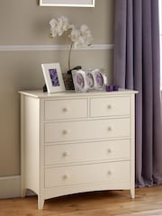 Julian Bowen Stone White Cameo 3 2 Drawer Chest - Image 1 of 4