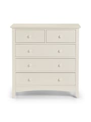 Julian Bowen Stone White Cameo 3 2 Drawer Chest - Image 2 of 4