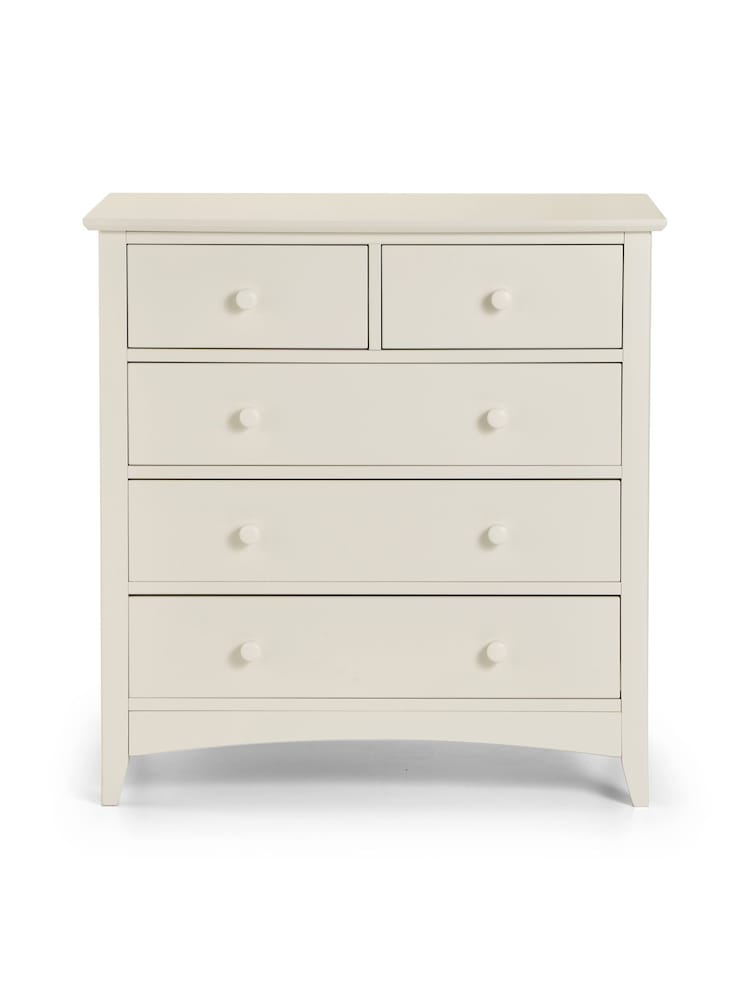 Julian Bowen Stone White Cameo 3 2 Drawer Chest - Image 2 of 4