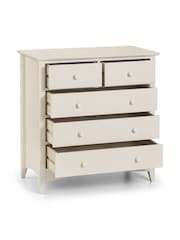 Julian Bowen Stone White Cameo 3 2 Drawer Chest - Image 3 of 4