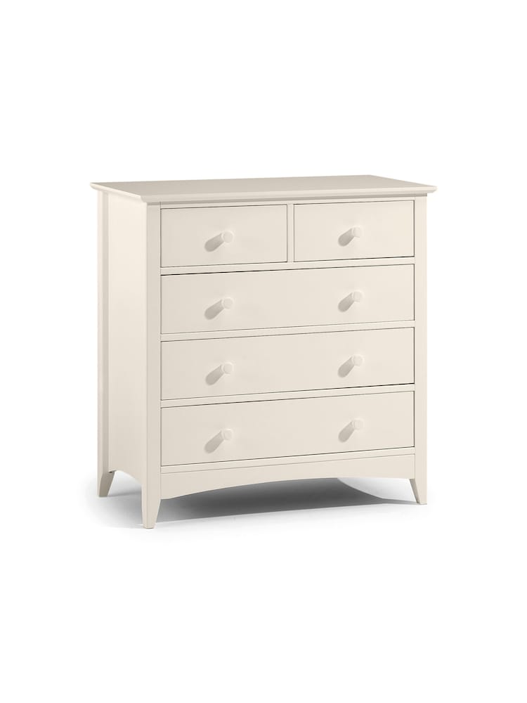 Julian Bowen Stone White Cameo 3 2 Drawer Chest - Image 4 of 4