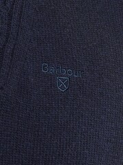 Barbour® Navy Essential Half Zip Wool Jumper - Image 5 of 5